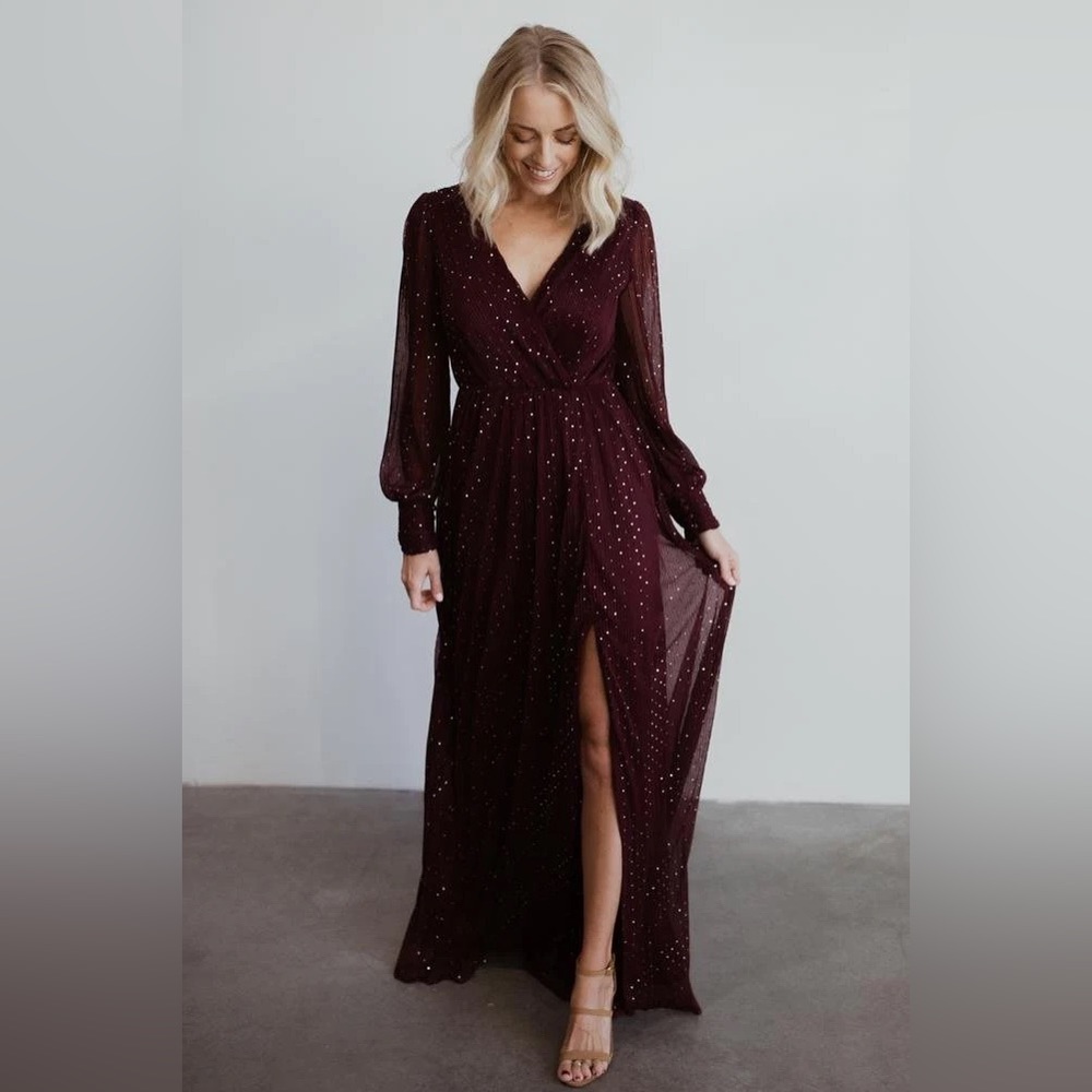 Baltic Born Burgundy Maxi Dress